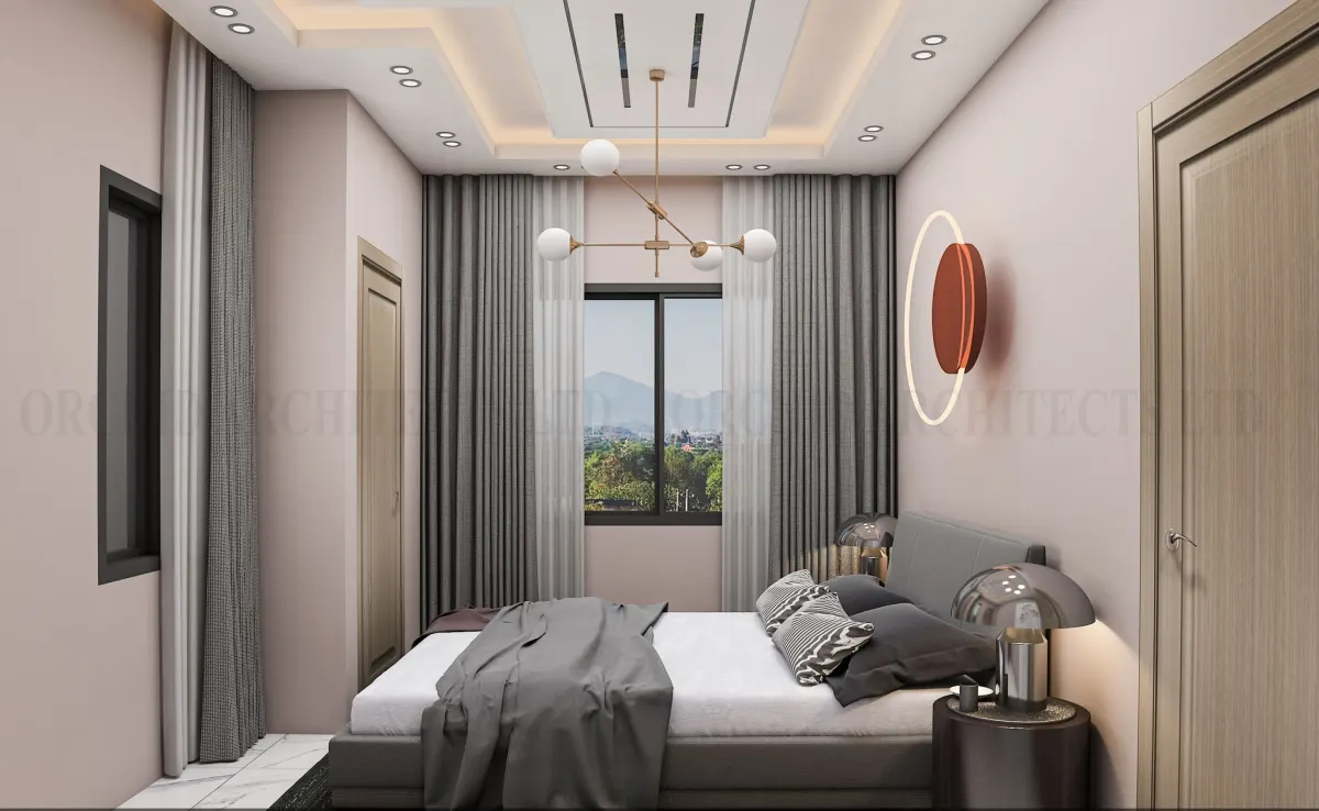 Serene Master Bedroom by Orchid Architects